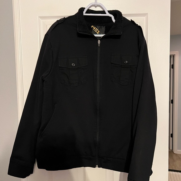 Helix Black Lightweight Zip-Up Jacket - Picture 1 of 4